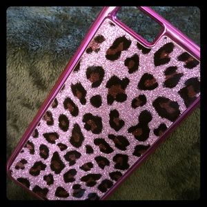 iPhone 6 Pink Leopard Glitzy Case
